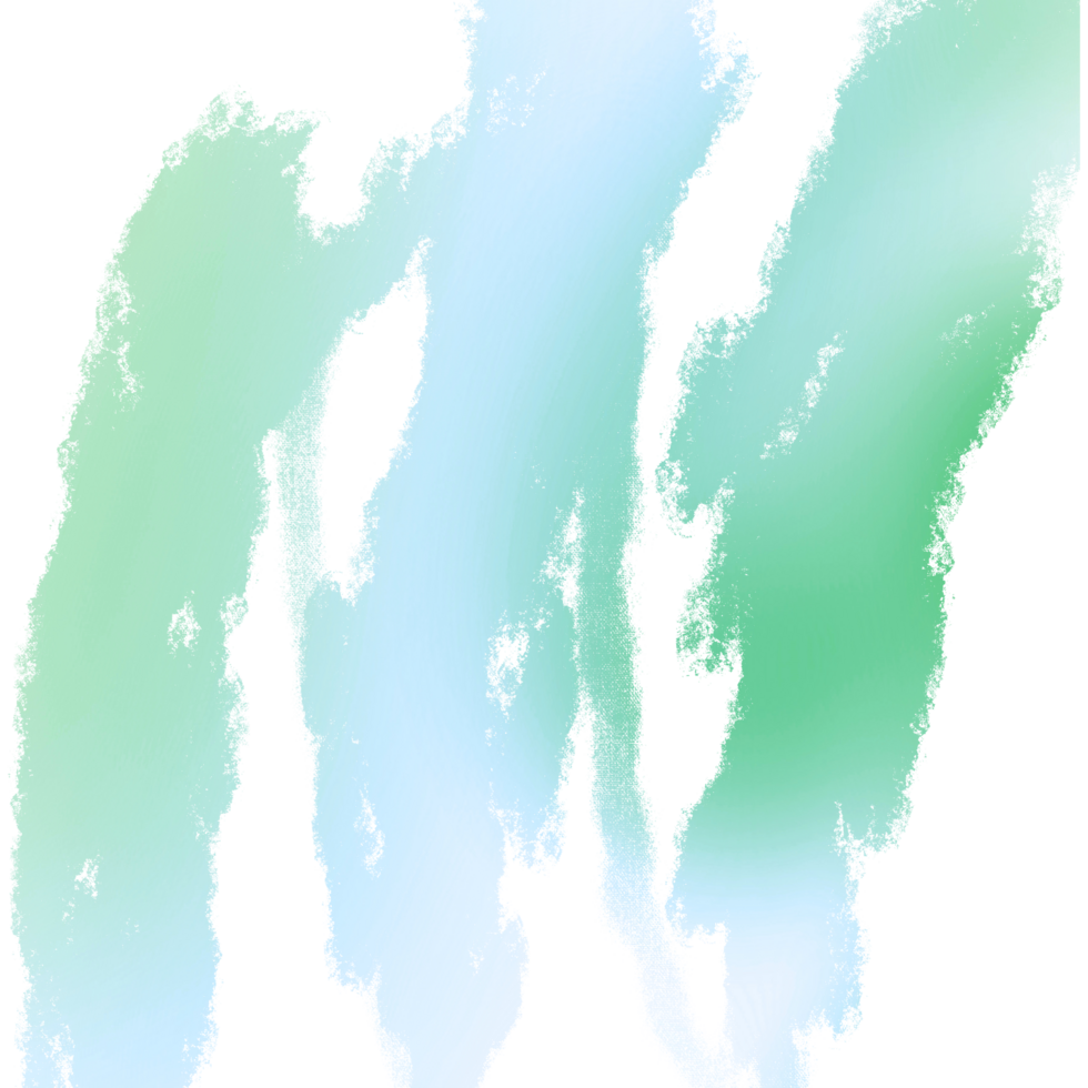 Hand Drawn Green Gradient Strokes Detailed With Rough Grunge Textures png