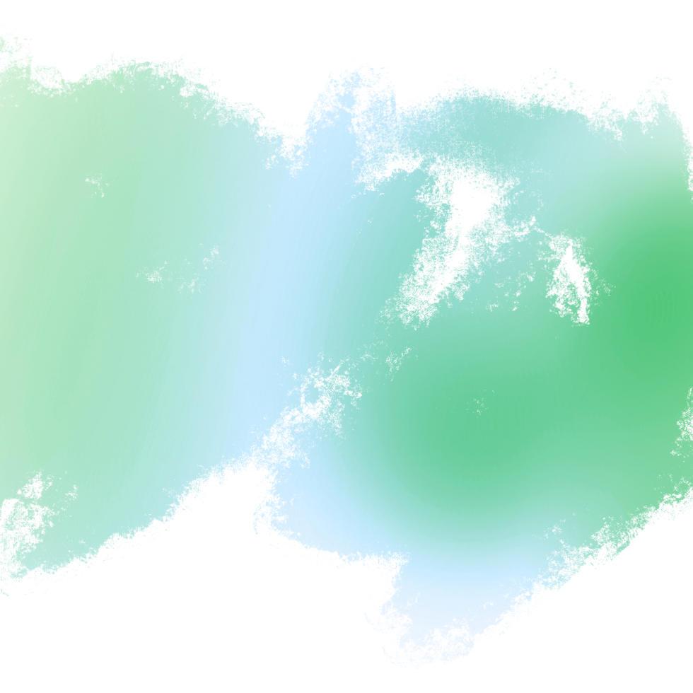 Rough Grunge Textures Enhancing Hand Drawn Green Gradient Brush Strokes png