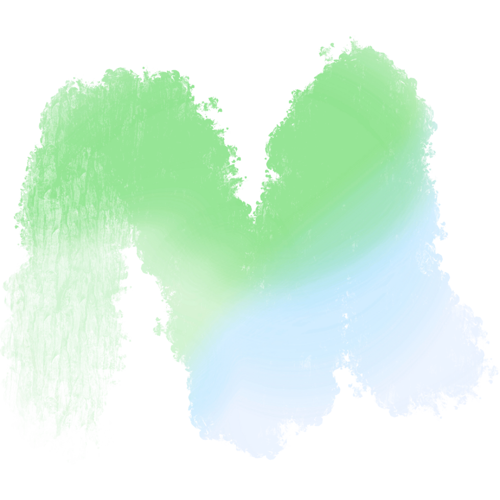Rough Green Gradient Brush Strokes Creating A Rugged Grunge Inspired Illustration png