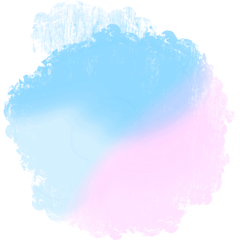 Hand Drawn Pink To Blue Gradient Brush Stroke With Bold Rough Grunge Textures png