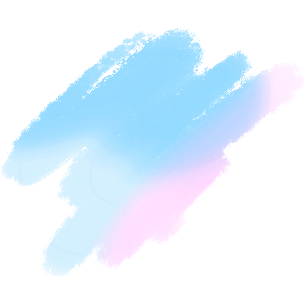 Hand Drawn Pink Blue Gradient Brush Strokes Fading Into Gritty Textured Grunge Marks png