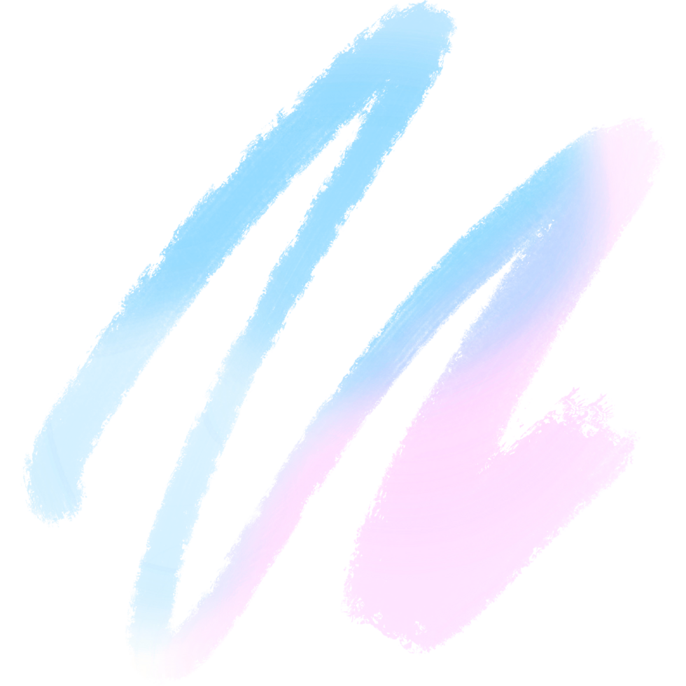 Rough Pink Blue Gradient Strokes Hand Drawn With A Rugged Grunge Finish png