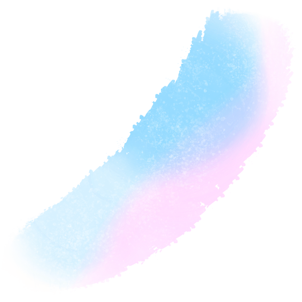 A Beautiful Pink Blue Gradient Brush Stroke With Raw Hand Drawn Grunge Edges png