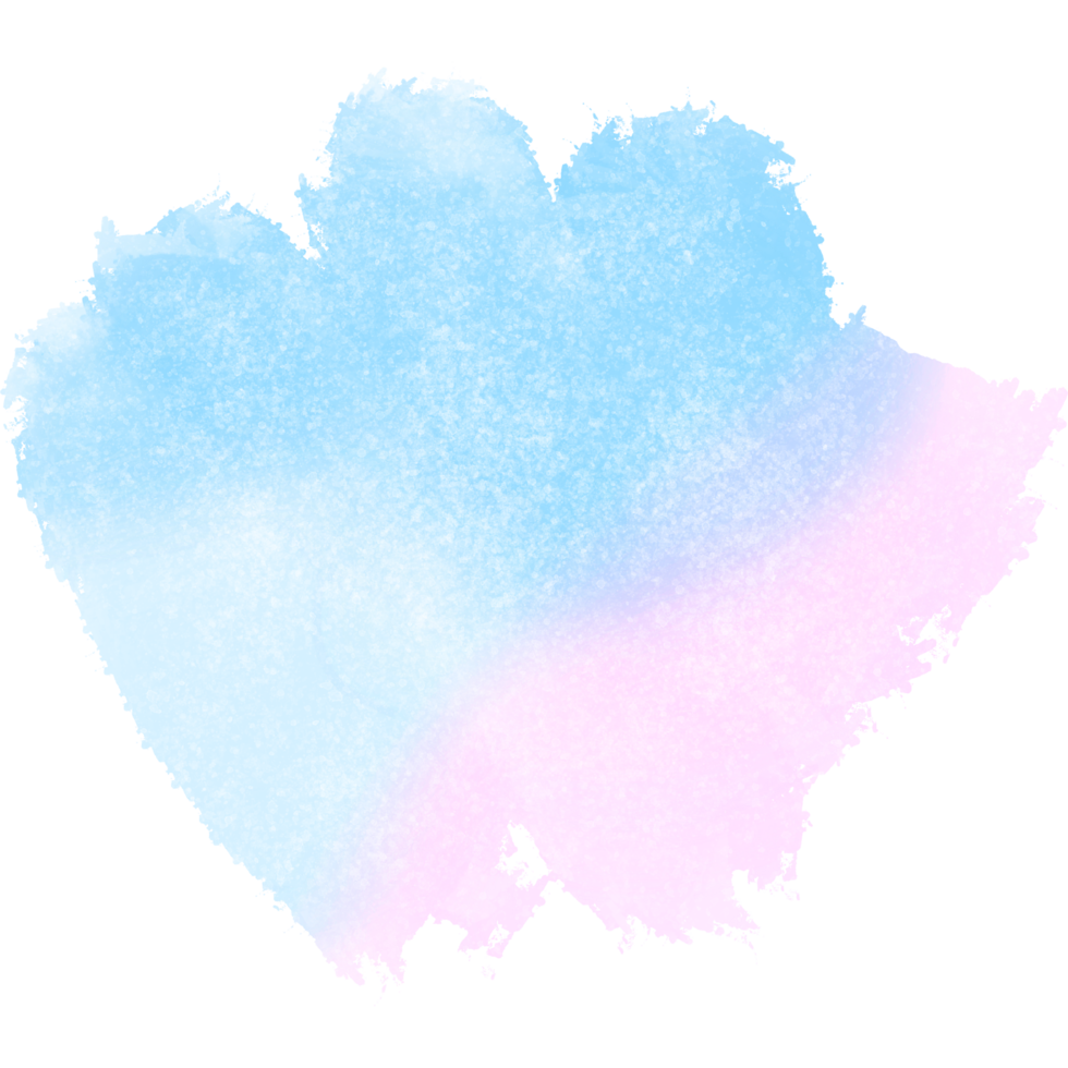 A Raw Pink Blue Gradient Brush Stroke Illustration With Hand Drawn Grunge Textures png