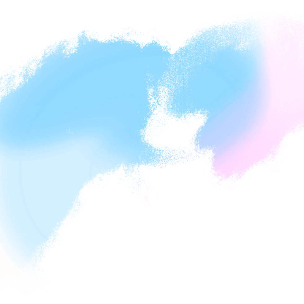 Soft Pink To Blue Gradient Strokes With Bold Rugged Hand Drawn Grunge Edges png