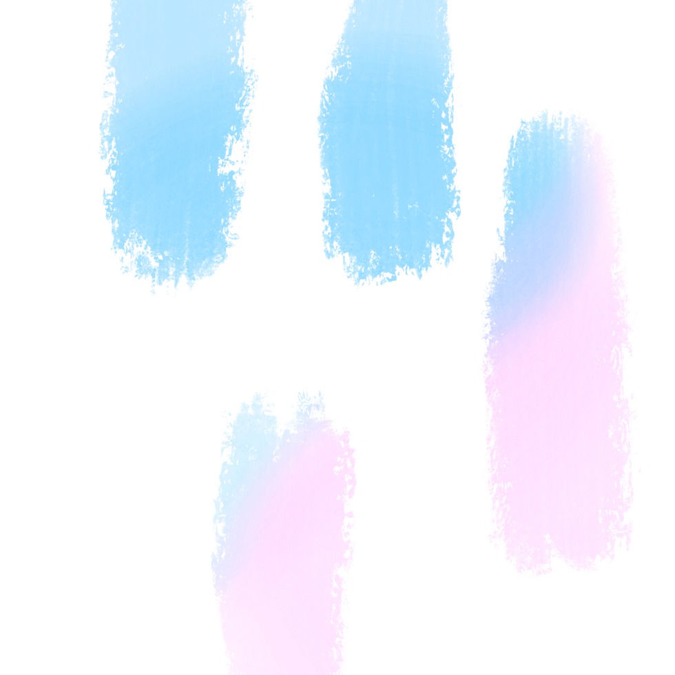 Rugged Pink Blue Gradient Strokes Blending Into Hand Drawn Grunge Marks png