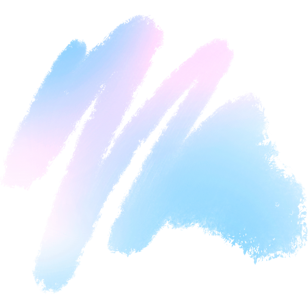Pink Blue Gradient Brush Strokes Blending Into Rough Textured Hand Drawn Grunge Marks png