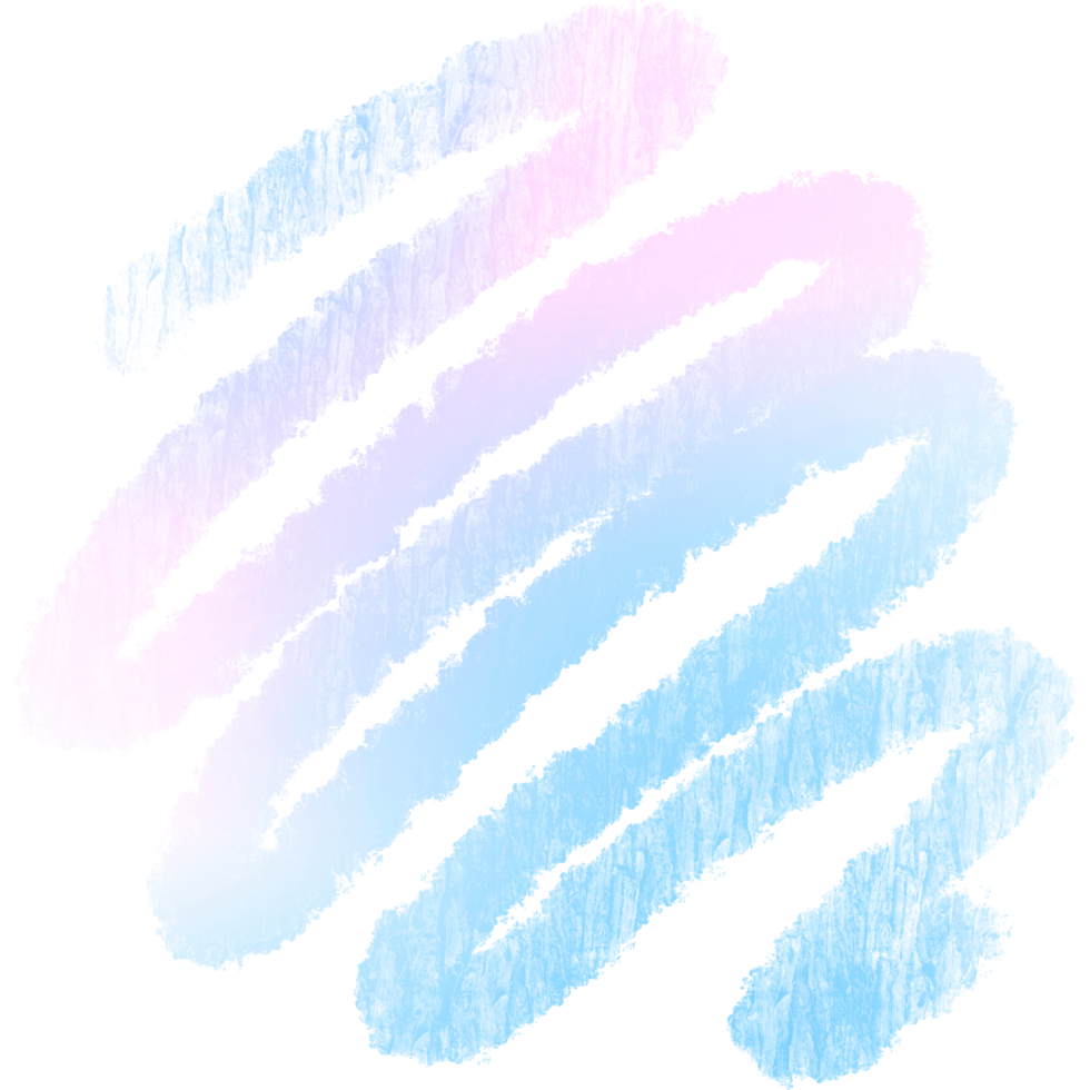 Hand Drawn Pink Blue Gradient Strokes Merging Into Rough Raw Grunge Inspired Finishes png