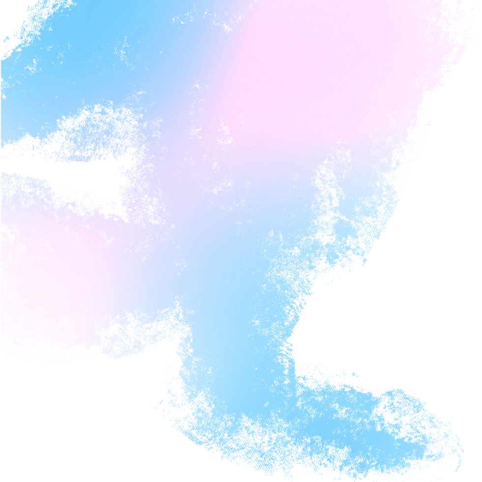 Pink Blue Gradient Brush Strokes Fading Into Rugged Bold Hand Drawn Grunge Finishes png