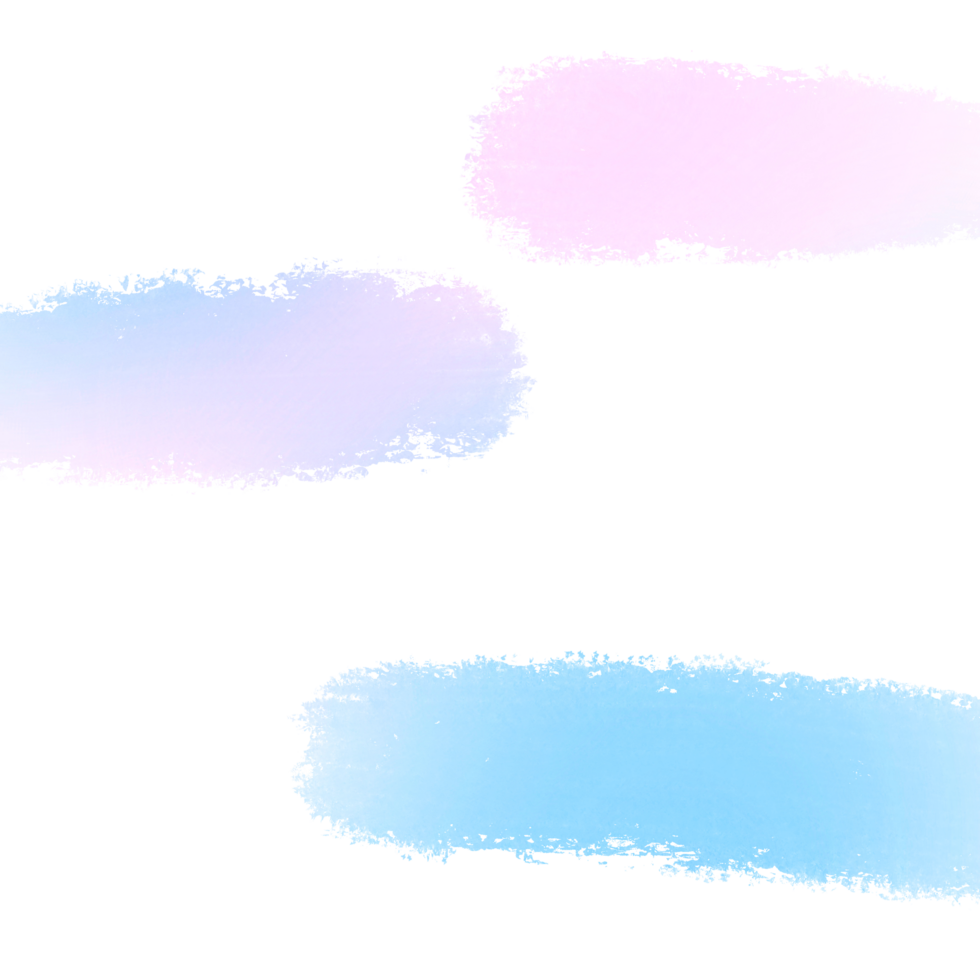 Pink Blue Gradient Brush Strokes With Rough Textured Hand Drawn Grunge Edges png