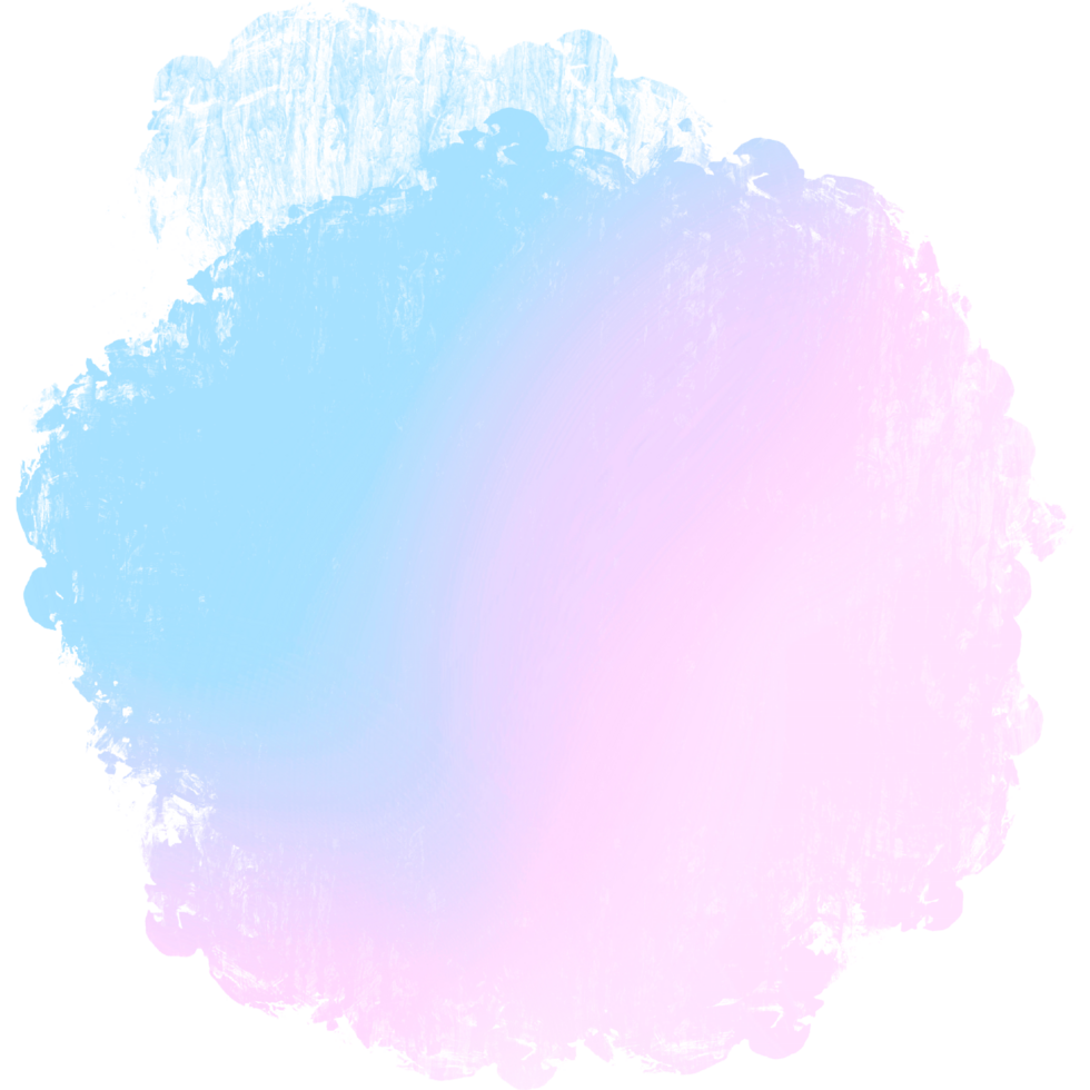 Hand Drawn Pink Blue Gradient Brush Strokes With Soft Transitions Into Rugged Grunge Marks png