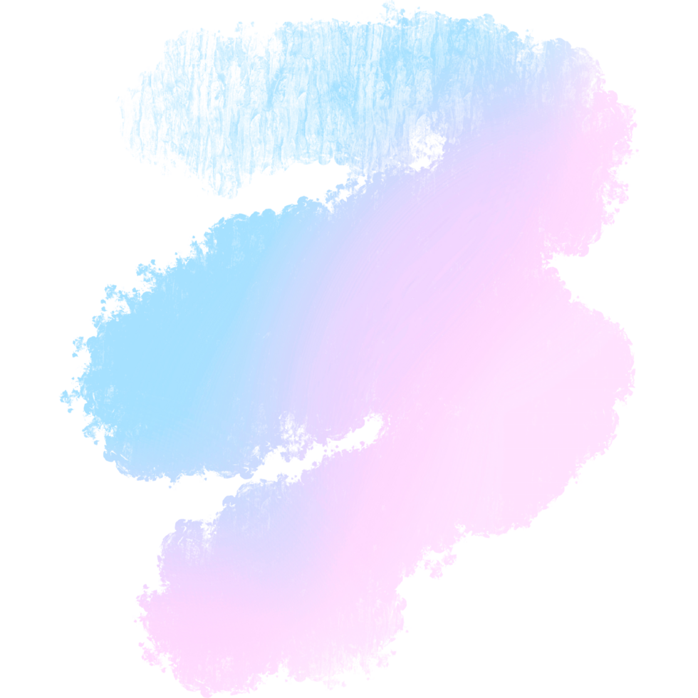 Hand Drawn Pink Blue Gradient Strokes Fading Into Rugged Rough Grunge Effects png