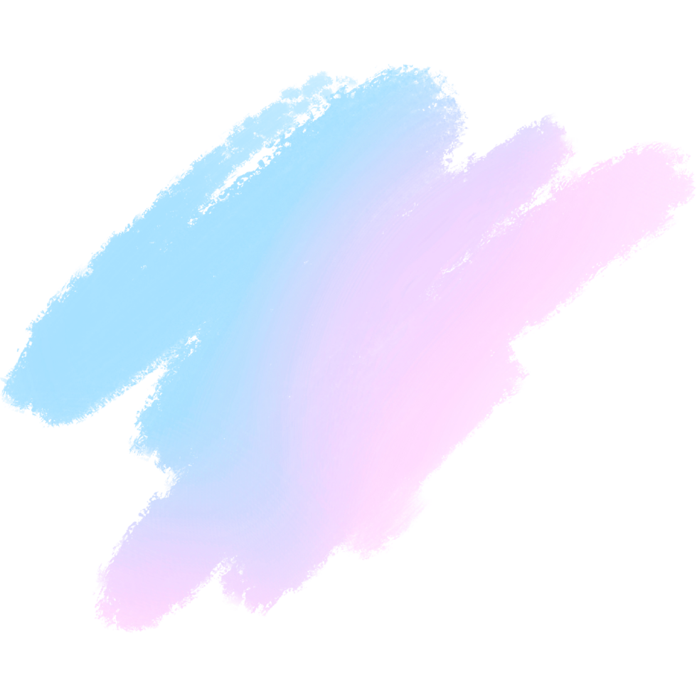Hand Drawn Pink Blue Gradient Brush Strokes Blending Into Textured Rugged Grunge Marks png
