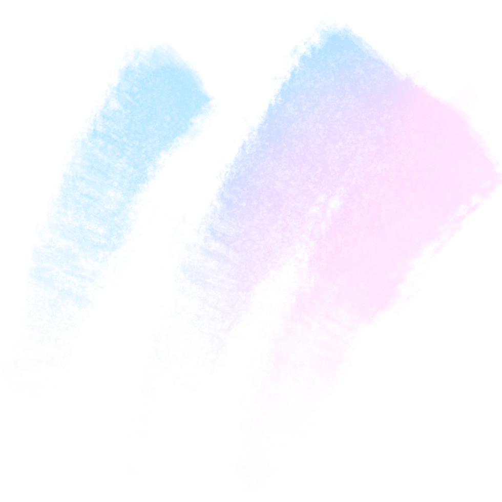 Hand Drawn Pink Blue Gradient Brush Strokes With Rough Textured Grunge Inspired Details png