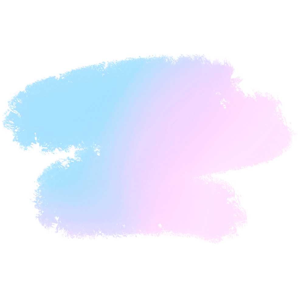 Hand Drawn Pink Blue Gradient Brush Strokes With Bold Textured Grunge Edges png