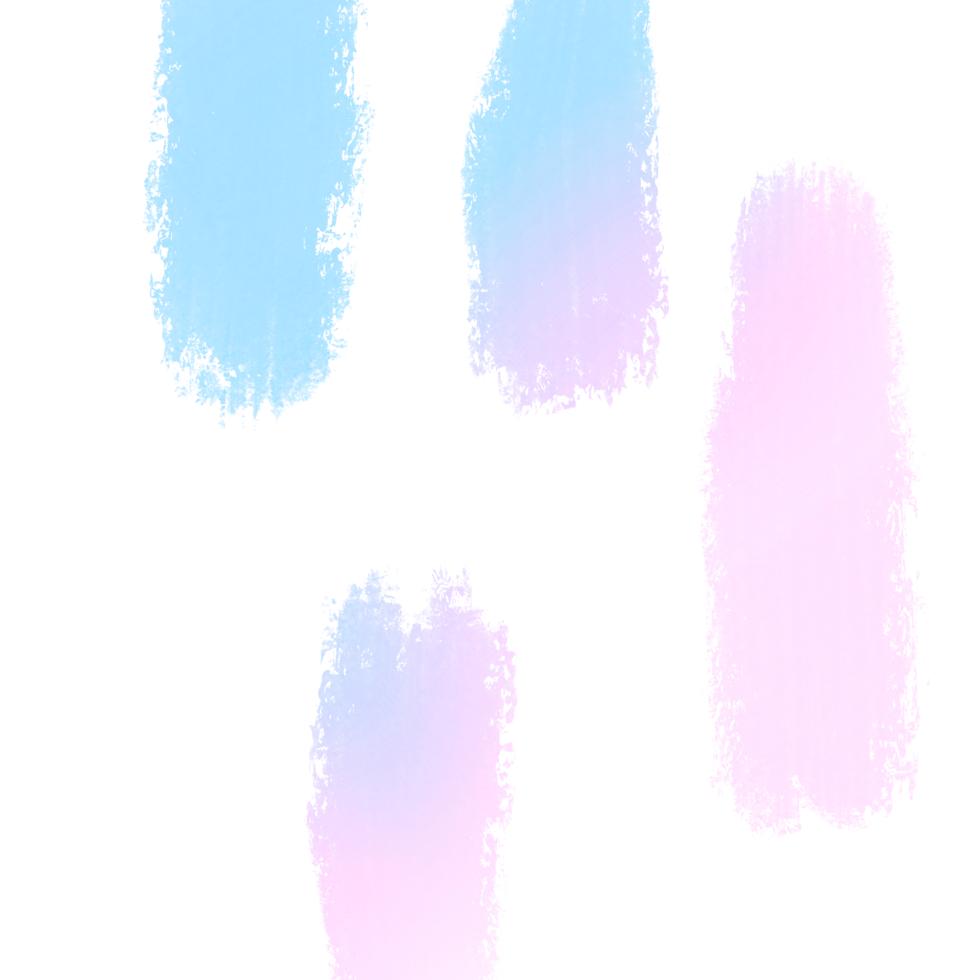 Hand Drawn Pink Blue Gradient Brush Strokes With Textured Rugged Grunge Inspired Marks png