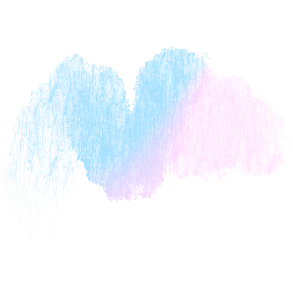 Pink Blue Gradient Brush Strokes Blending Into Rough Bold Grunge Inspired Marks png