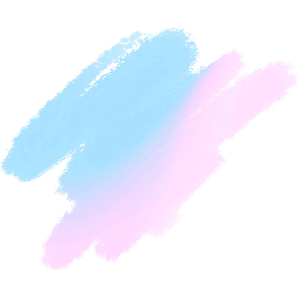 Pink Blue Gradient Brush Strokes Blending Into Bold Textured Grunge Inspired Edges png