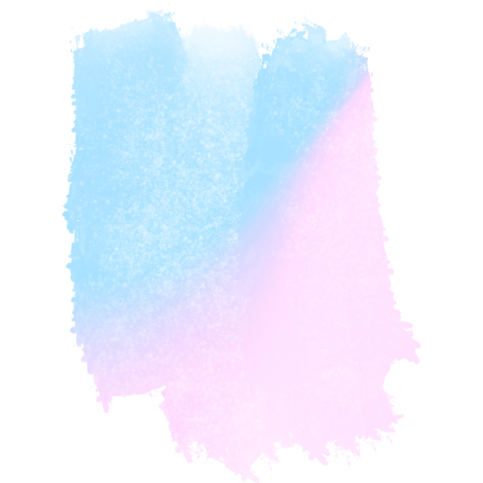 Hand Drawn Pink Blue Gradient Strokes With Textured Bold Grunge Inspired Edges png