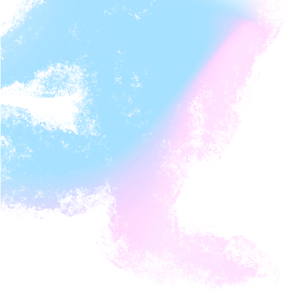 Hand Drawn Pink Blue Gradient Strokes Fading Into Textured Rough Grunge Inspired Finishes png