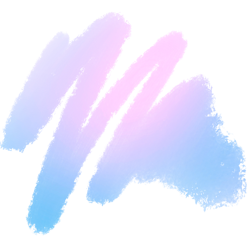 Beautiful Pink Blue Gradient Brush Strokes Merging Into Rugged Textured Grunge Details png