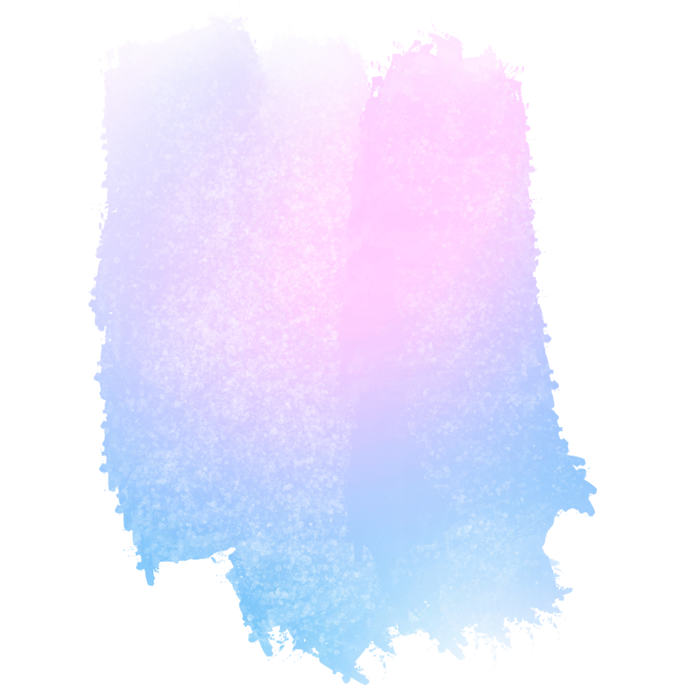 Gorgeous Pink Blue Gradient Brush Strokes Merging Into Bold Textured Grunge Finishes png