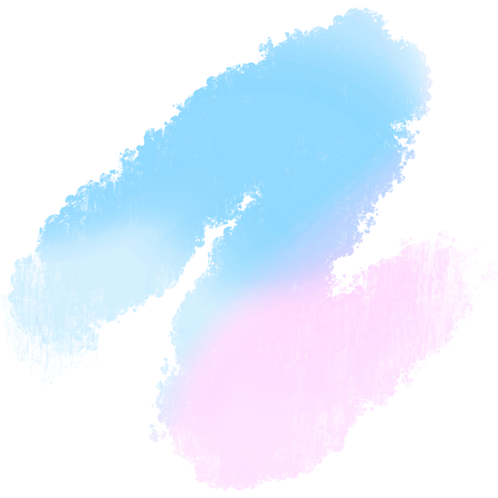 Hand Drawn Pink Blue Gradient Strokes Fading Into Textured Rugged Grunge Details png