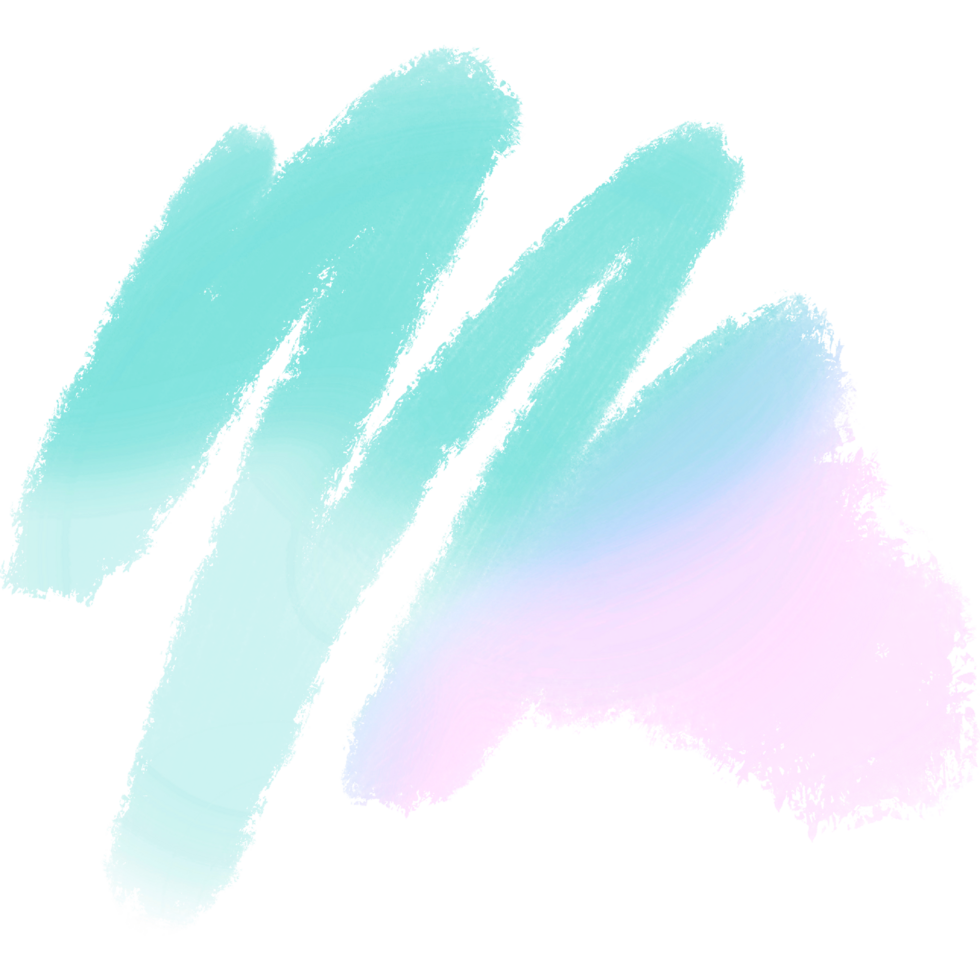 A Textured Green Pink Blue Gradient Brush Stroke Merging Into Raw Grunge Textures png
