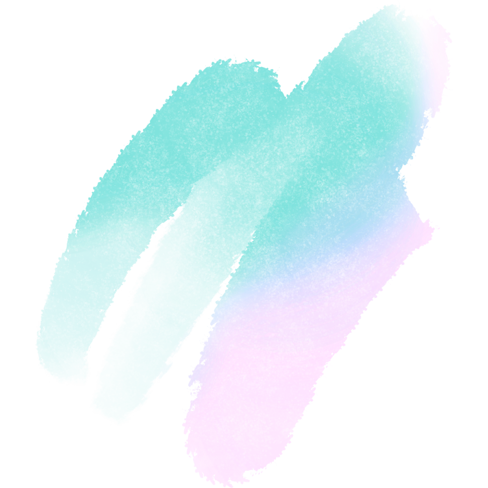 Soft Green Pink And Blue Gradient Strokes Merging Into Textured Hand Drawn Grunge Effects png