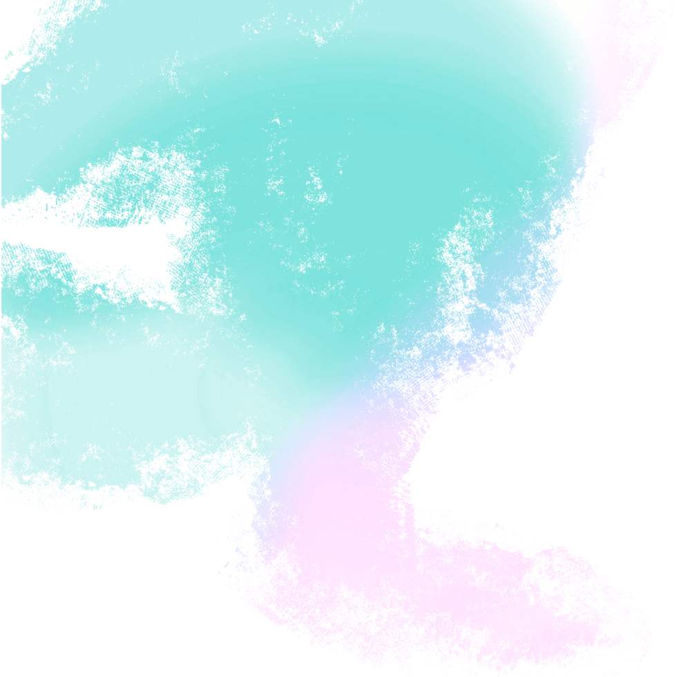 Hand Drawn Green Pink Blue Gradient Brush Strokes Fading Into Rugged Grunge Effects png