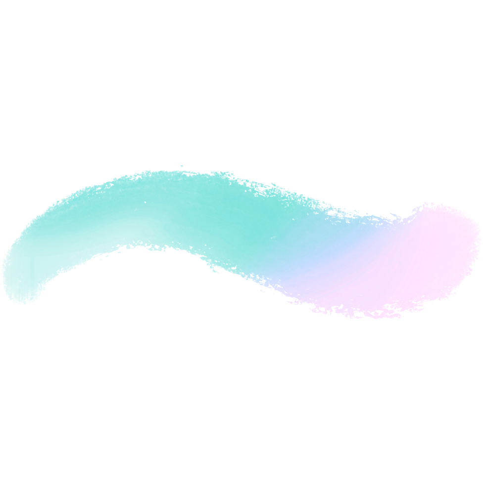 A Beautiful Green Pink Blue Gradient Brush Stroke With Rough Textured Grunge Finishes png