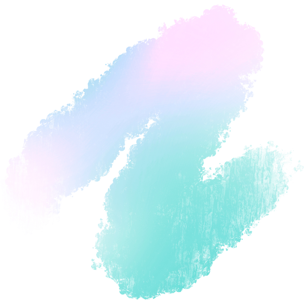 Hand Drawn Green Pink Blue Gradient Strokes With Rugged Textured Grunge Marks png