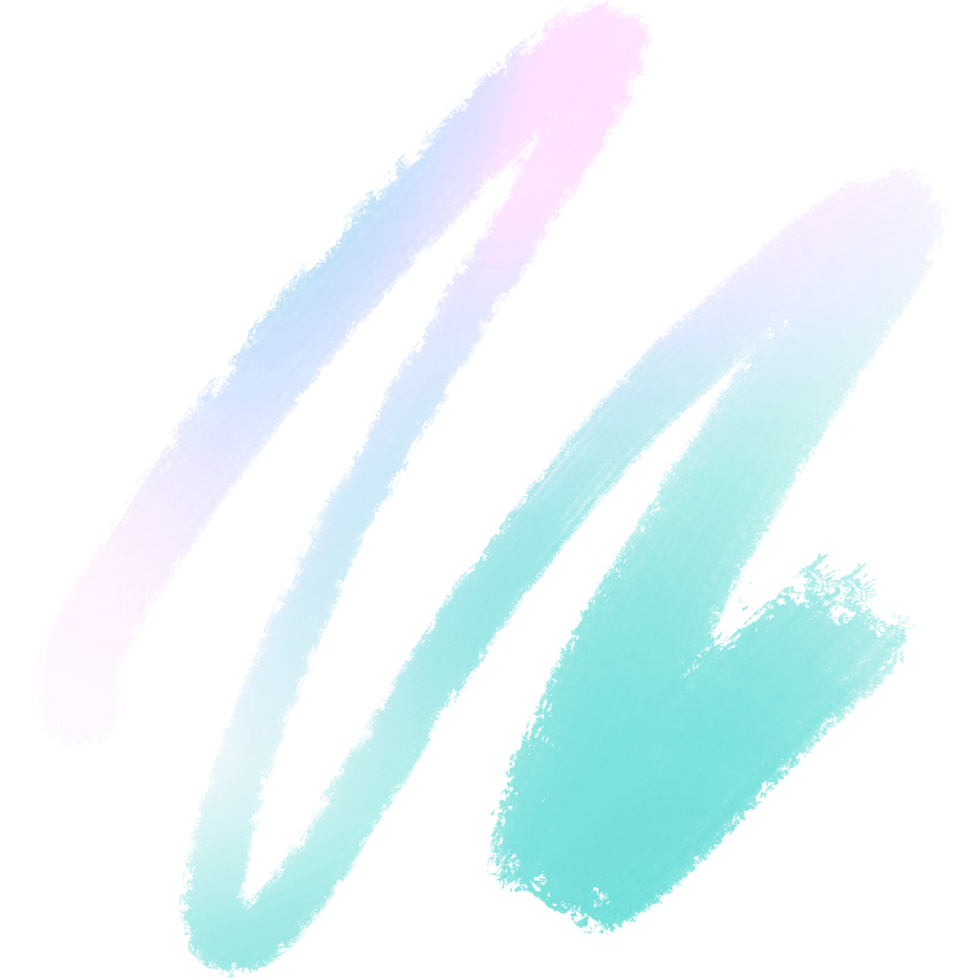 Green Pink Blue Gradient Brush Strokes With Soft Transitions Into Textured Gritty Grunge Details png