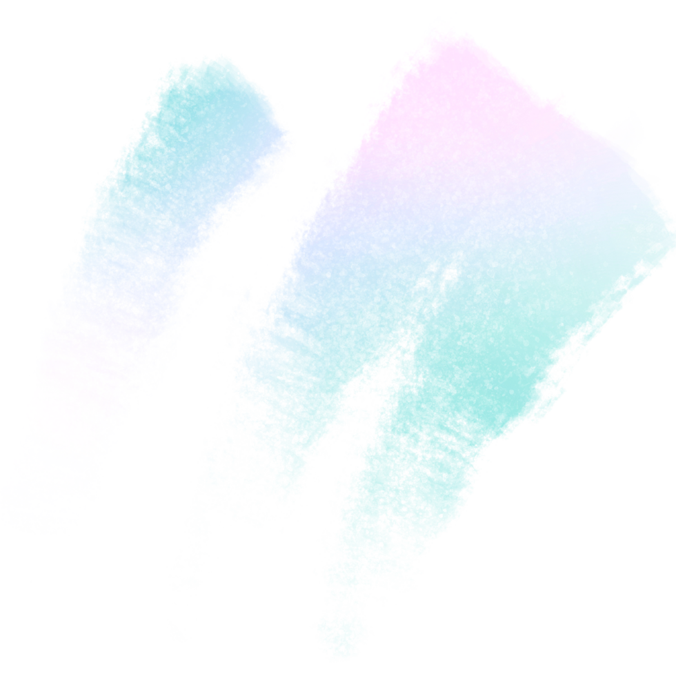 Hand Drawn Green Pink Blue Gradient Brush Strokes Merging Into Raw Gritty Grunge Marks png