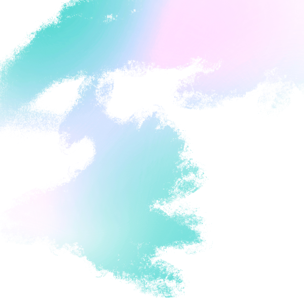 Hand Drawn Green Pink Blue Gradient Strokes With Rugged Textured Grunge Inspired Edges png