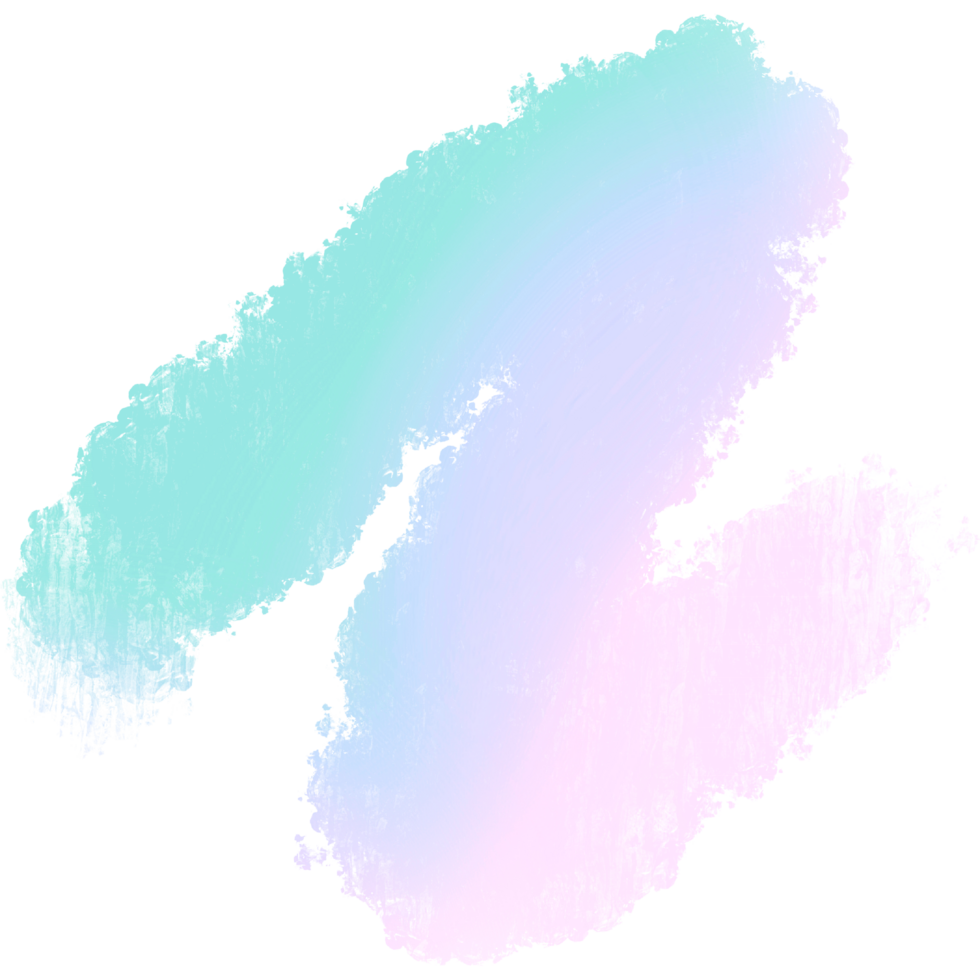 Green Pink Blue Gradient Brush Strokes Fading Into Rugged Bold Hand Drawn Grunge Effects png