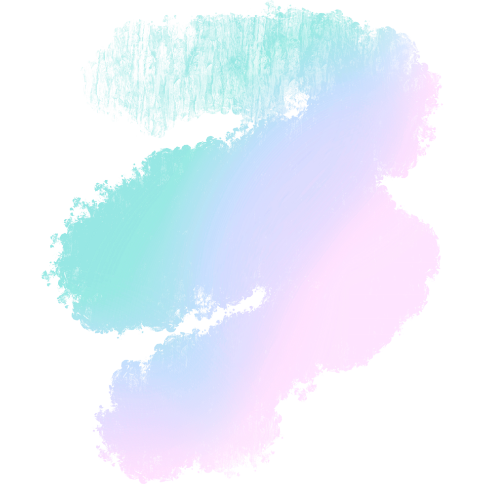 Hand Drawn Green Pink Blue Gradient Strokes Blending Into Rough Gritty Grunge Marks png