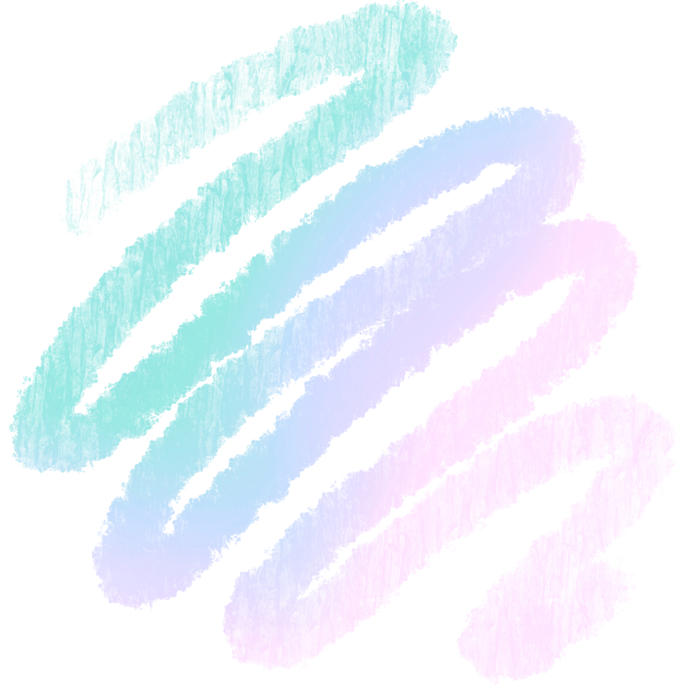 Hand Drawn Green Pink Blue Gradient Strokes Fading Into Textured Gritty Grunge Inspired Effects png