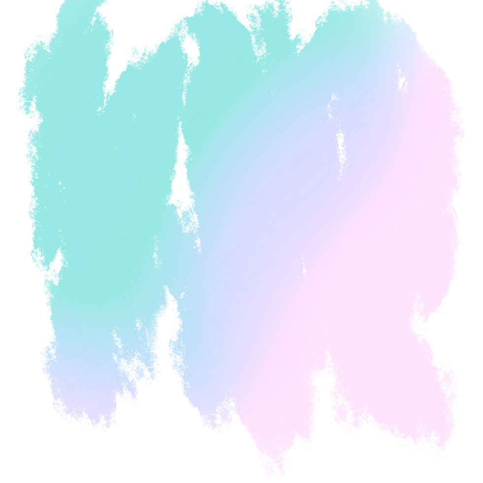 Green Pink Blue Gradient Brush Strokes Fading Into Rough Textured Hand Drawn Grunge Effects png