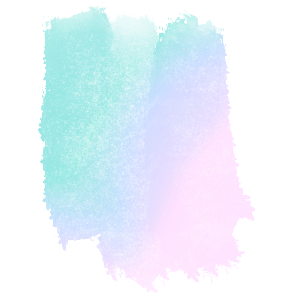 Green Pink Blue Gradient Brush Strokes With Soft Transitions Into Bold Gritty Grunge Marks png