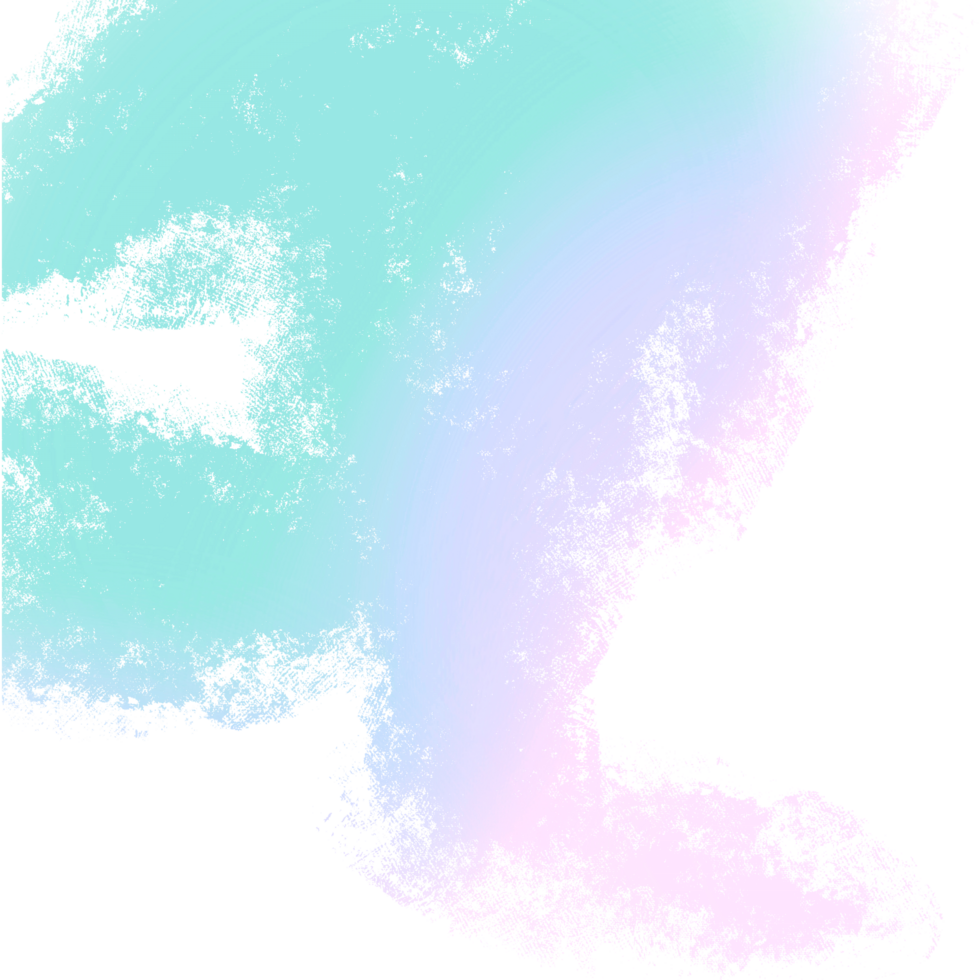 Hand Drawn Green Pink Blue Gradient Strokes Fading Into Textured Gritty Grunge Inspired Edges png