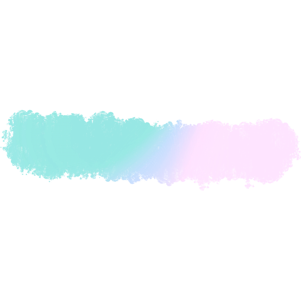 Soft Green Pink Blue Gradient Brush Strokes Merging Into Textured Grunge Marks png