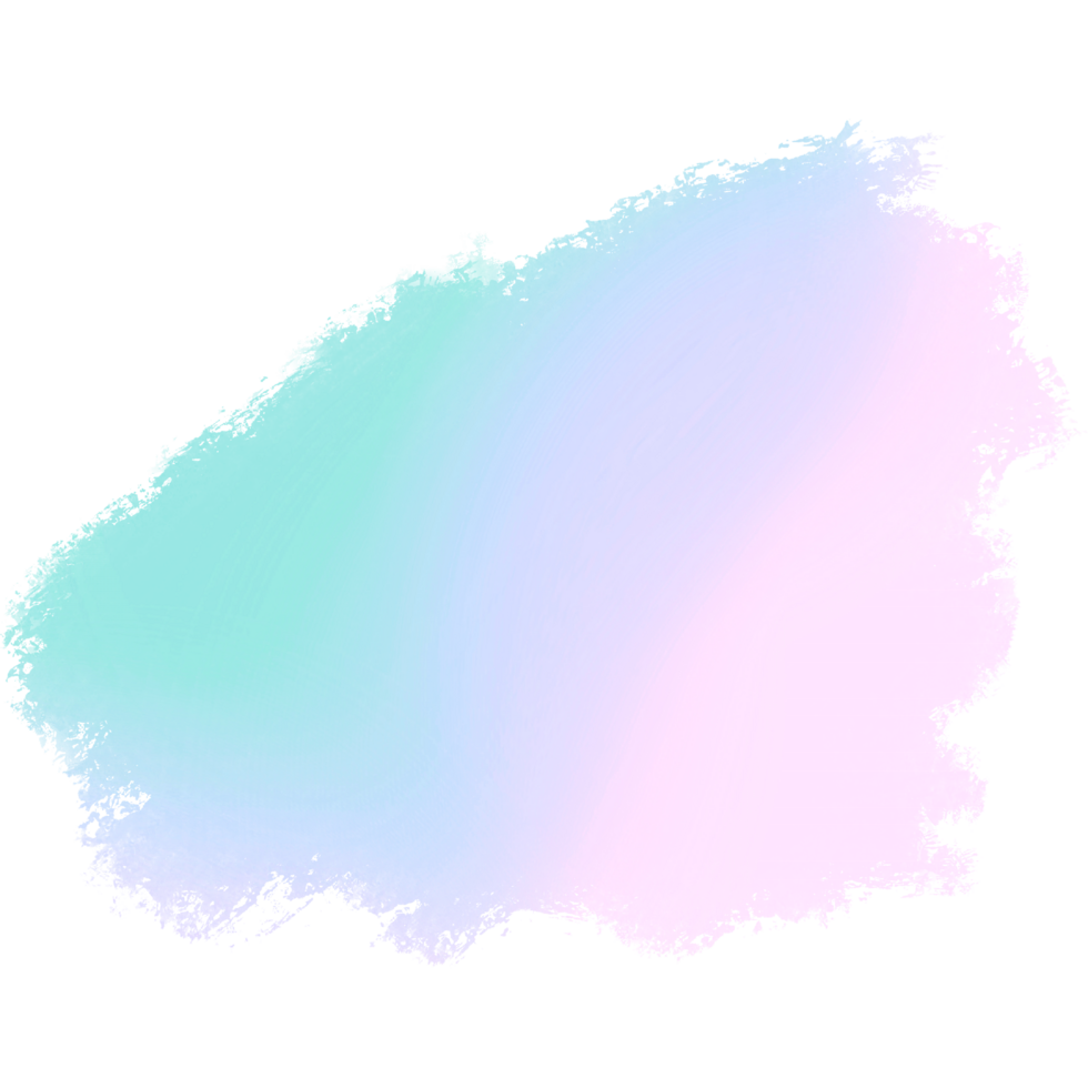 mão desenhado verde Rosa azul gradiente golpes Misturando para dentro áspero rude grunge inspirado arestas png