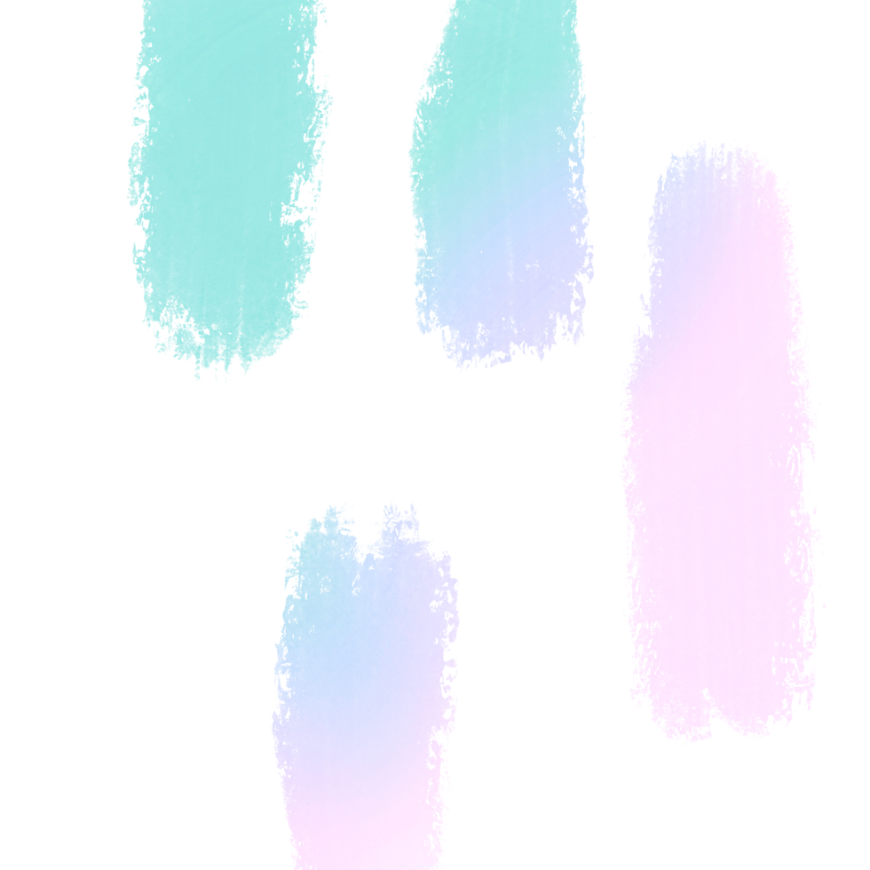 Green Pink Blue Gradient Brush Strokes Blending Into Bold Textured Grunge Inspired Edges png