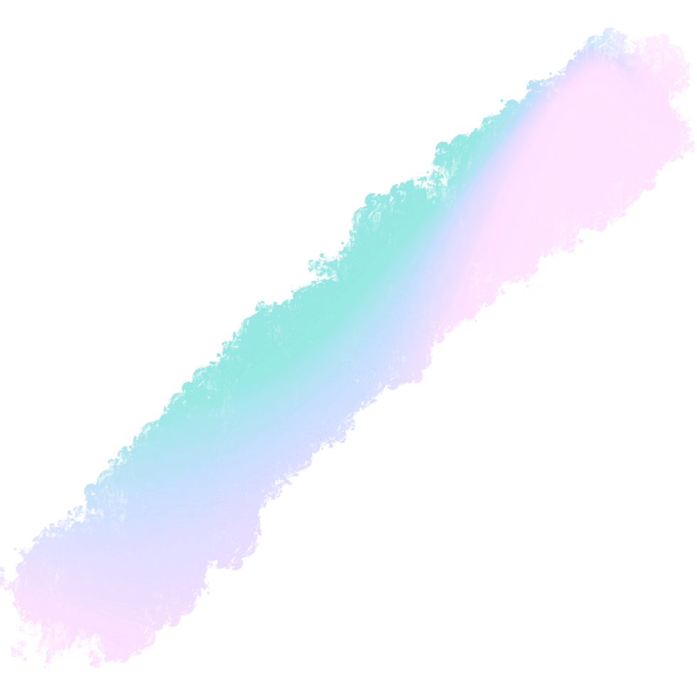 Gorgeous Green Pink Blue Gradient Brush Strokes Fading Into Rough Rugged Grunge Details png