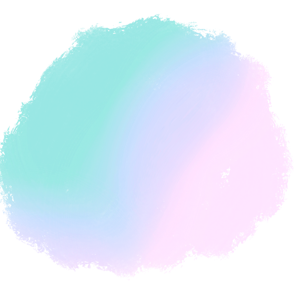 Green Pink Blue Gradient Brush Strokes With Textured Rough Hand Drawn Grunge Edges png