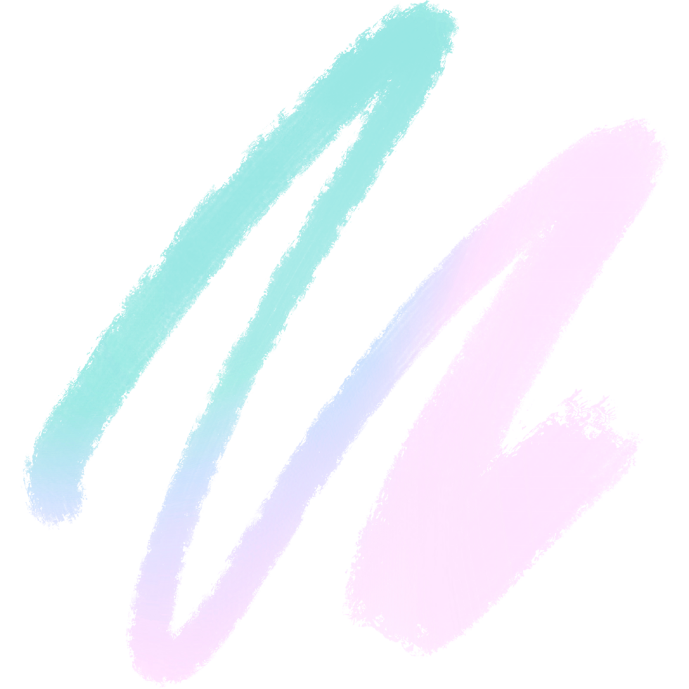 Green Pink Blue Gradient Brush Strokes Merging Into Bold Gritty Hand Drawn Grunge Marks png