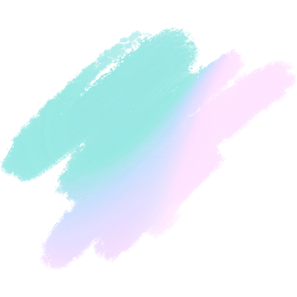 Green Pink Blue Gradient Brush Strokes With Textured Bold Hand Drawn Grunge Inspired Edges png