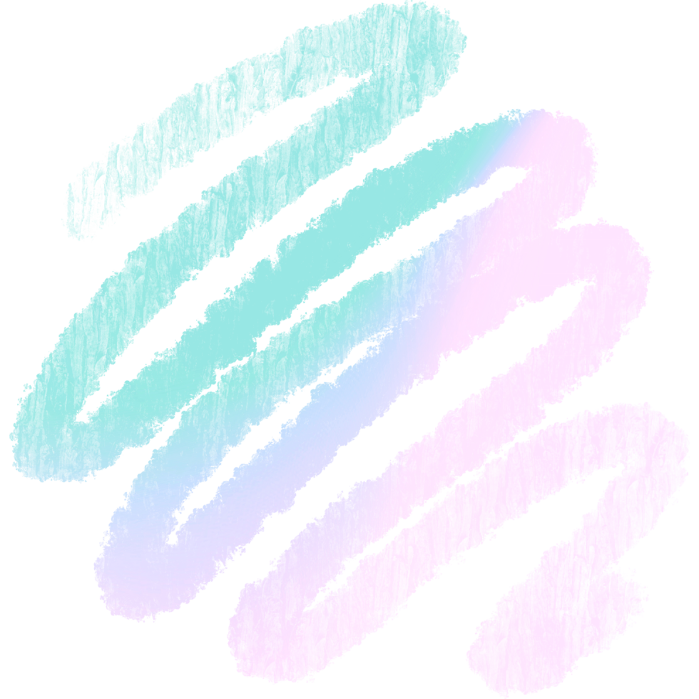 A Stunning Green Pink Blue Gradient Brush Stroke Merging Into Rugged Grunge Edges png