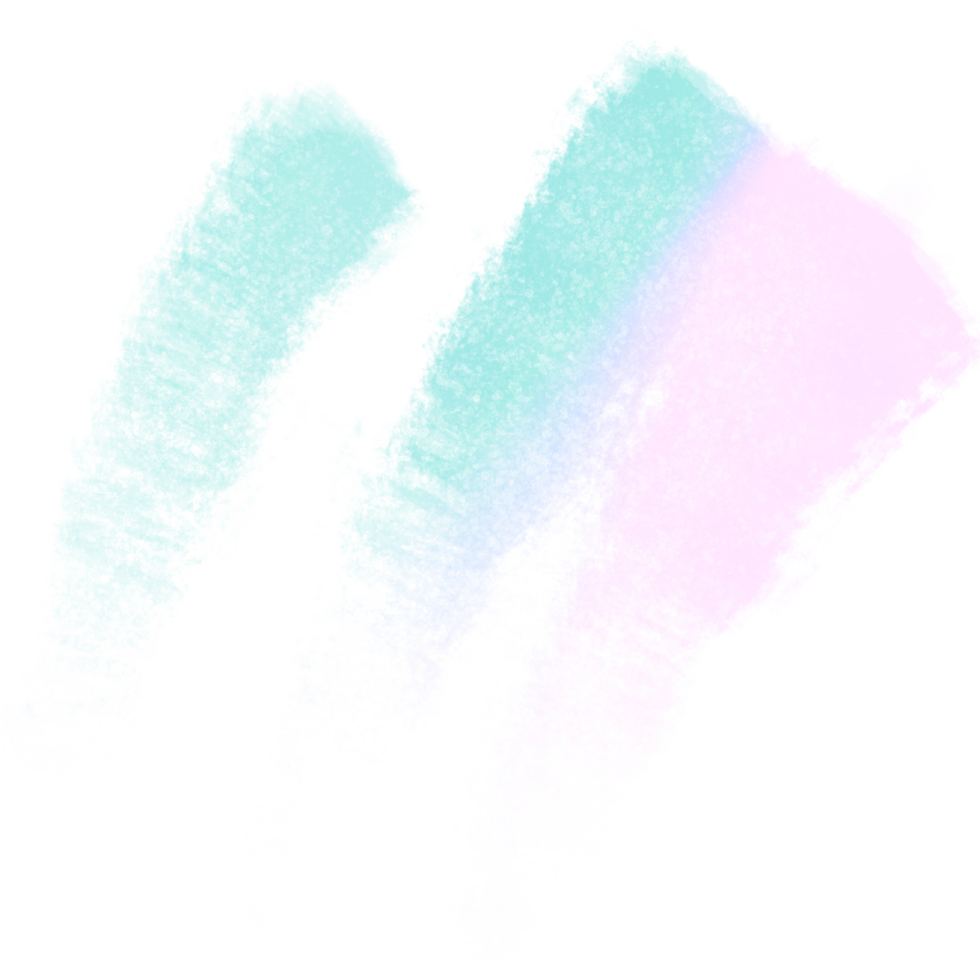 Green Pink Blue Gradient Brush Strokes Blending Into Rugged Bold Hand Drawn Grunge Inspired Edges png